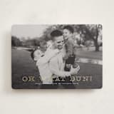 "Exclaim" - Holiday Cards in Snow by Up Up Creative - Front