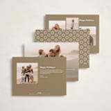 "Exclaim" - Holiday Cards in Snow by Up Up Creative - Back of Card Options