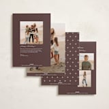 "Classic Corners" - Holiday Cards in Pinecone by Emily Betts - Back of Card Options