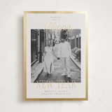 "Scripted Frame" - Holiday Cards in Cream by Megan Cash - Front