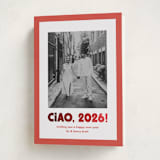 "Trattoria" - Holiday Cards in Tomato by Megan Davis - Folded Card