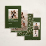 "Modern Trio" - Holiday Cards in Pine by Michelle Taylor - Back of Card Options
