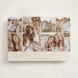 "Holiday Photo Grid" - Holiday Cards in Coal by Kimberly Morgan - Front