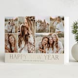 "Holiday Photo Grid" - Holiday Cards in Coal by Kimberly Morgan - Folded Card