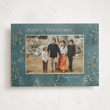 "Wintery" - Holiday Cards in Blue Spruce by Petra Kern - Front