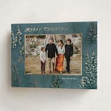 "Wintery" - Holiday Cards in Blue Spruce by Petra Kern - Folded Card