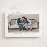 "Round and Round" - Holiday Cards in Snowflake by Jessica Williams - Front