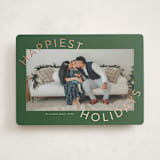 "Round and Round" - Holiday Cards in Evergreen by Jessica Williams - Front