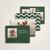 "Round and Round" - Holiday Cards in Evergreen by Jessica Williams - Back of Card Options