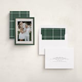 "Foil Frame" - Holiday Cards in Evergreen by Nicole Walsh - Assembled