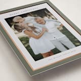 "Foil Frame" - Holiday Cards in Sage by Nicole Walsh - Detail