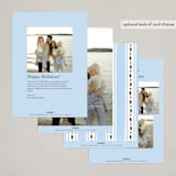 "Holly Frames" - Holiday Cards in Robin's Egg by Baumbirdy - Back of Card Options