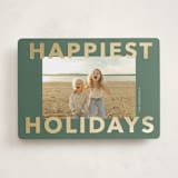 "Shiny Holiday" - Holiday Cards in Juniper by Angela Thompson - Front