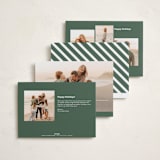 "Shiny Holiday" - Holiday Cards in Juniper by Angela Thompson - Back of Card Options