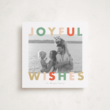 "Joyful  Bright" - Holiday Cards in Candy Cane by Angela Thompson - Front