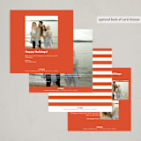 "Joyful  Bright" - Holiday Cards in Candy Cane by Angela Thompson - Back of Card Options