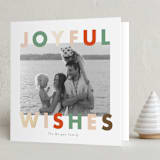 "Joyful  Bright" - Holiday Cards in Candy Cane by Angela Thompson - Folded Card