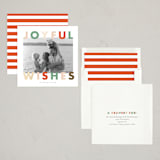 "Joyful  Bright" - Holiday Cards in Candy Cane by Angela Thompson - Assembled