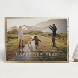 "Festive Holiday Border" - Holiday Cards in Lily by Wildfield Paper Co - Front