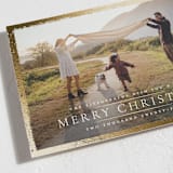 "Festive Holiday Border" - Holiday Cards in Lily by Wildfield Paper Co - Detail