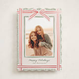 "Holiday Wrap" - Holiday Cards in Moss by Chris Griffith - Front