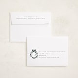 "Monogram Trio" - Holiday Cards in Evergreen by Melanie Kosuge - FREE Recipient Addressing