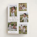 "happy overlap" - Holiday Cards in Snow by Kelly Schmidt - Folded Card