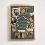 "Family Wreath" - Holiday Cards in Chimney Smoke by Petra Kern - Front