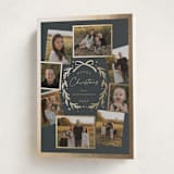 "Family Wreath" - Holiday Cards in Chimney Smoke by Petra Kern - Folded Card