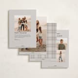 "Modern collage" - Holiday Cards in Chai by Owl and Toad - Back of Card Options