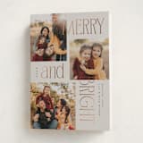 "Modern collage" - Holiday Cards in Chai by Owl and Toad - Folded Card