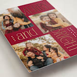 "Modern collage" - Holiday Cards in Pomegranate by Owl and Toad - Detail