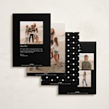 "Photo Montage" - Holiday Cards in Licorice by Corinne Malesic - Back of Card Options