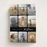 "Photo Montage" - Holiday Cards in Licorice by Corinne Malesic - Folded Card