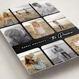 "Photo Montage" - Holiday Cards in Licorice by Corinne Malesic - Detail