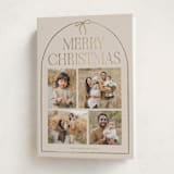 "frame bow" - Holiday Cards in Buttercream by Vivian Yiwing - Folded Card