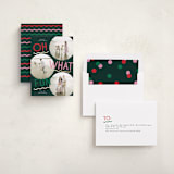 "Fun Redux" - Holiday Cards in Elfshoes by Everett Paper Goods - Assembled