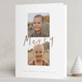"Merry Duo" - Holiday Cards in Snow by Chryssi Tsoupanarias - Folded Card