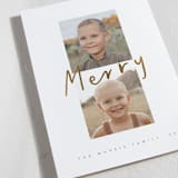 "Merry Duo" - Holiday Cards in Snow by Chryssi Tsoupanarias - Detail
