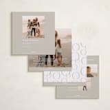 "Peace Love & Joy" - Holiday Cards in Toffee by Carolyn Kach - Back of Card Options