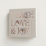 "Peace Love & Joy" - Holiday Cards in Toffee by Carolyn Kach - Folded Card