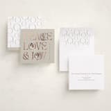 "Peace Love & Joy" - Holiday Cards in Toffee by Carolyn Kach - Assembled