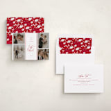 "Grace" - Holiday Cards in Poinsettia by Corinne Malesic - Assembled