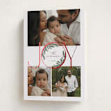 "Inner Pine Wreath" - Holiday Cards in Spruce by Paula Pecevich - Folded Card