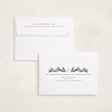 "Inner Pine Wreath" - Holiday Cards in Spruce by Paula Pecevich - FREE Recipient Addressing