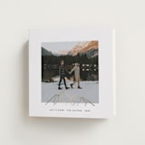 "Top of the Mountain" - Holiday Cards in Snow by Gwen Bedat - Folded Card