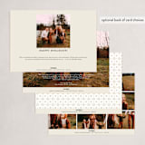 "Trio Shine" - Holiday Cards in Snow by Amy Kross - Back of Card Options