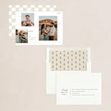 "Joy Peace Love" - Holiday Cards in Snow by Robert and Stella - Assembled