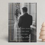 "New Mr. & Mrs." - Holiday Cards in Snow by Vanessa Doyle - Front