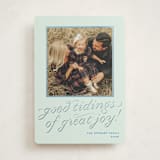 "cotillion" - Holiday Cards in Mint by Megan Davis - Front